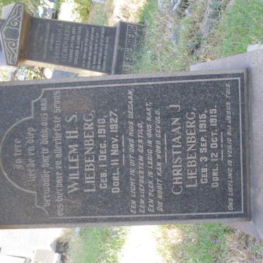 LIEBENBERG Willem H.S. 1910-1927 :: LIEBENBERG Christiaan J. 1915-1915