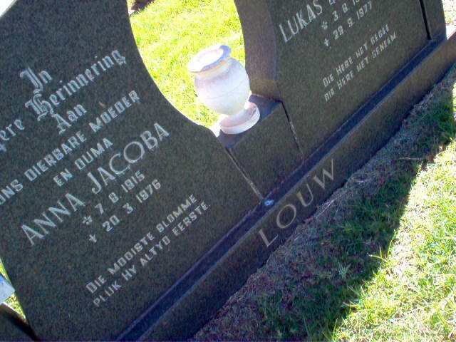 LOUW Anna Jacoba 1915-1976