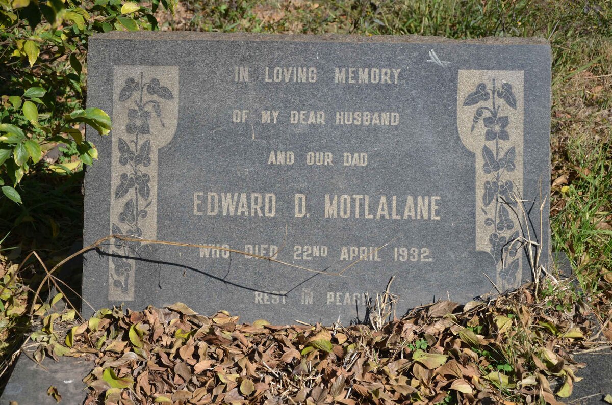 MOTLALANE Edward D. -1932