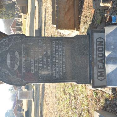 MEADON George Fox 1873-1935 :: MEADON George Samuel Charles 1908-1967 