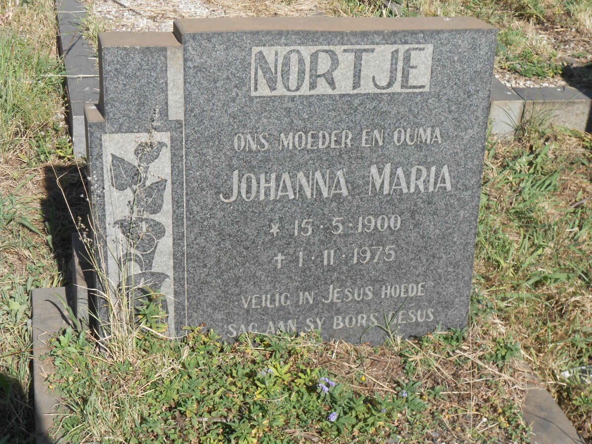 NORTJE Johanna Maria 1900-1975