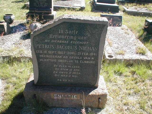 NIEMAN Petrus Jacobus 1907-1941