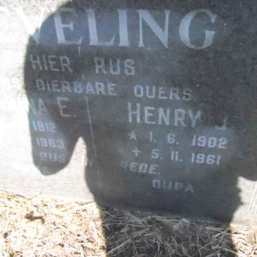 NEVELING Henry J. 1902-1961 &amp; Chatarina E. 1912-1963