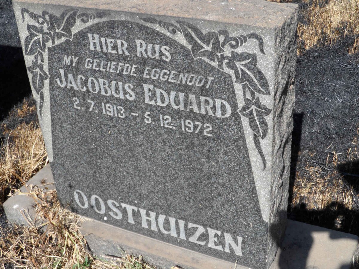 OOSTHUIZEN Jacobus Eduard 1913-1972