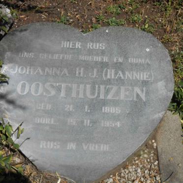 OOSTHUIZEN Johanna H.J. 1885-1954
