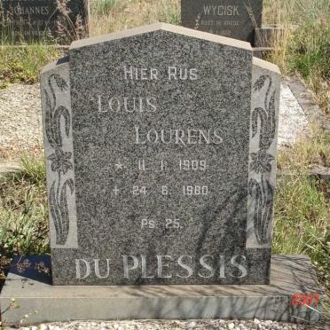 PLESSIS Louis Lourens, du 1909-1980