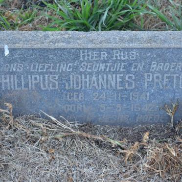 PRETORIUS Phillipus Johannes 1941-1942