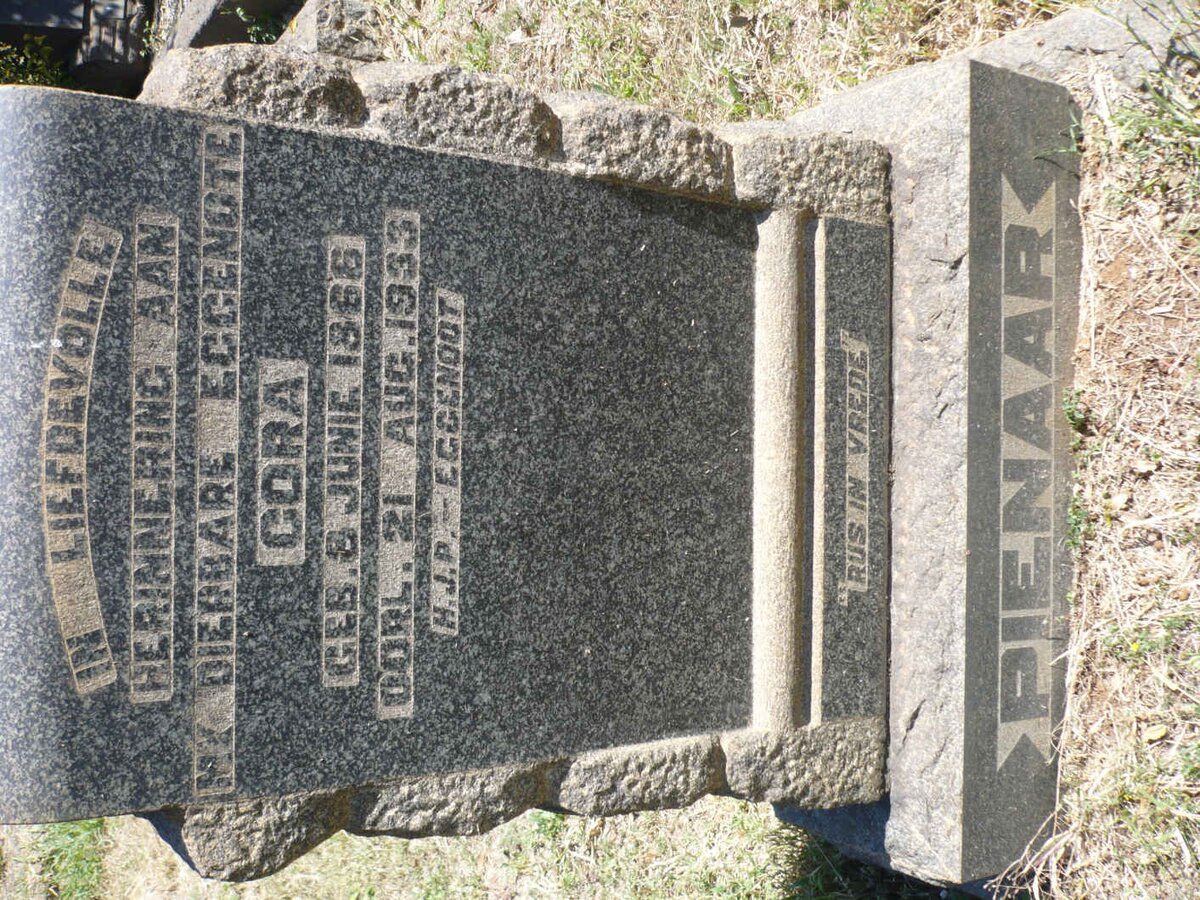 PIENAAR Cora 1866-1933