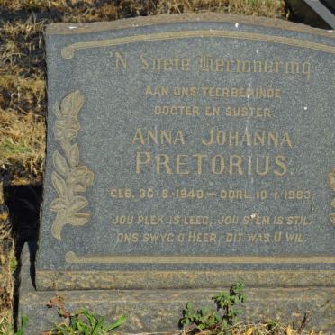 PRETORIUS Anna Johanna 1940-1963