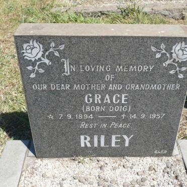 RILEY Grace nee DOIG 1894-1957