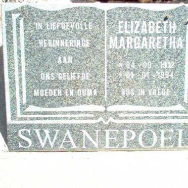 SWANEPOEL Elizabeth Margaretha 1912-1994