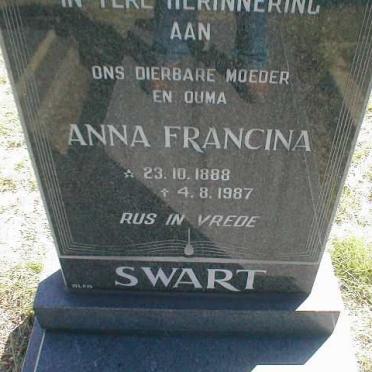 SWART Anna Francina 1888-1987