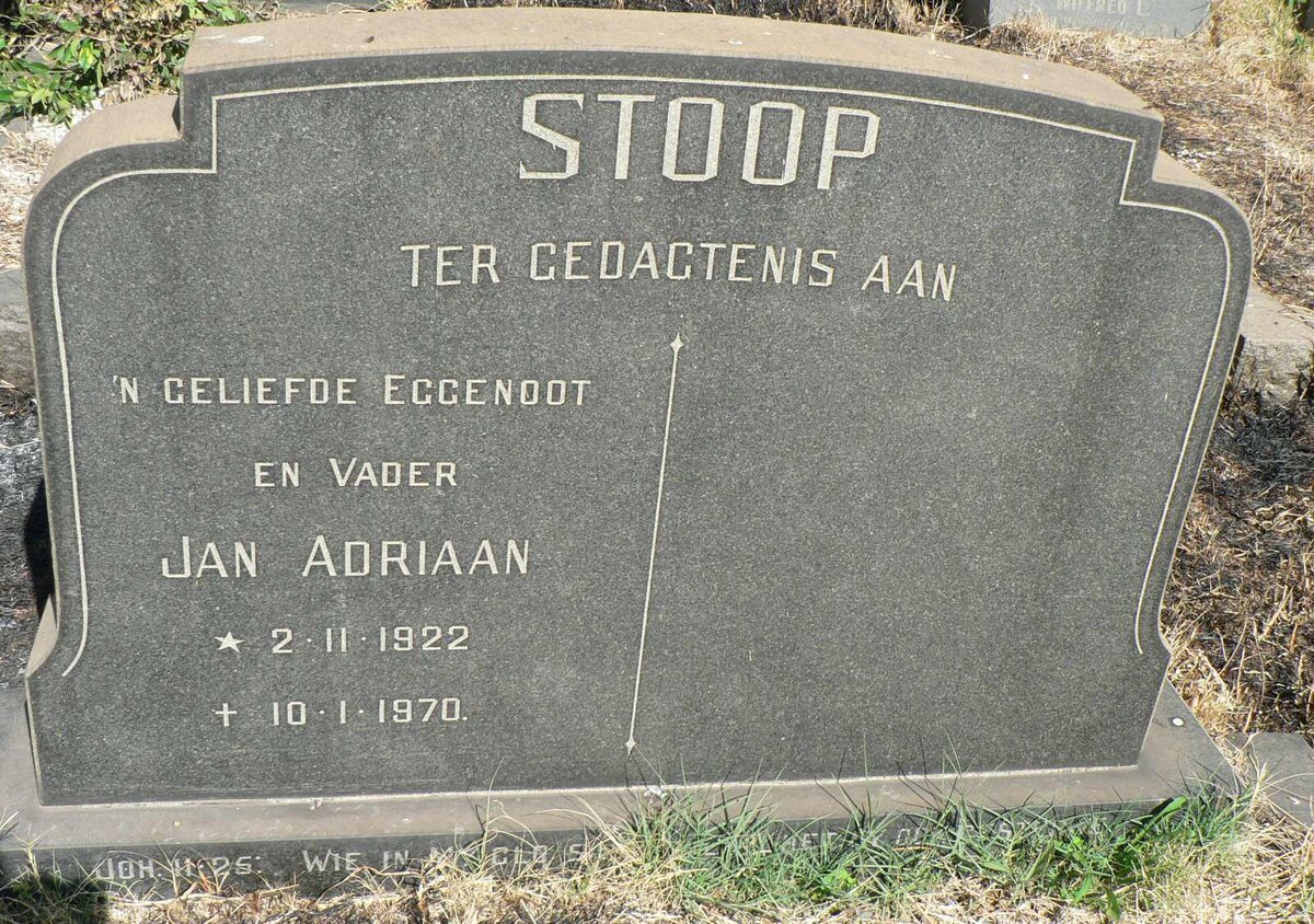 STOOP Jan Adriaan 1922-1970