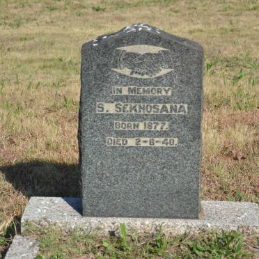 SEKHOSANA S. 1877-1940