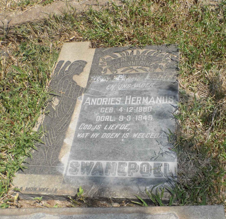 SWANEPOEL Andries Hermanus 1890-1949