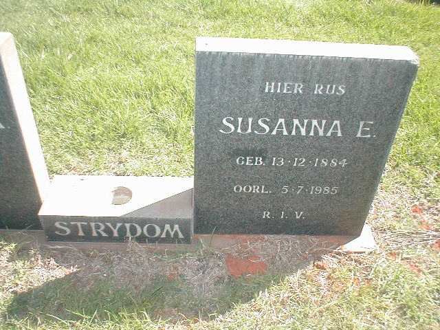 STRYDOM Susanna E. 1884-1985