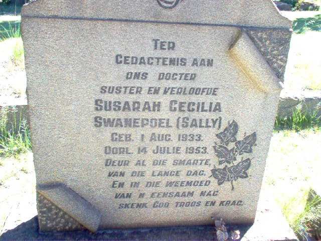 SWANEPOEL Susarah Cecilia 1933-1953