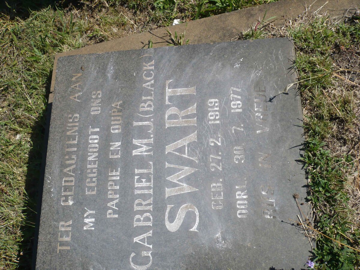 SWART Gabriel M.J. 1919-1977