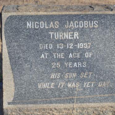 TURNER Nicolas Jacobus -1937