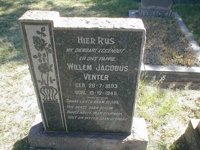 VENTER Willem Jacobus 1893-1945
