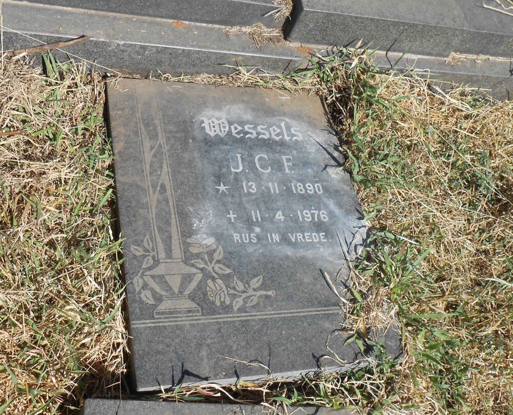 WESSELS J.C.F. 1890-1976