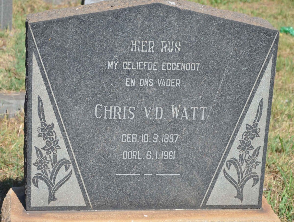 WATT Chris, v.d. 1897-1961