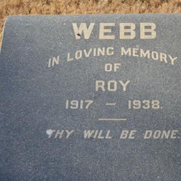 WEBB Roy 1917-1938