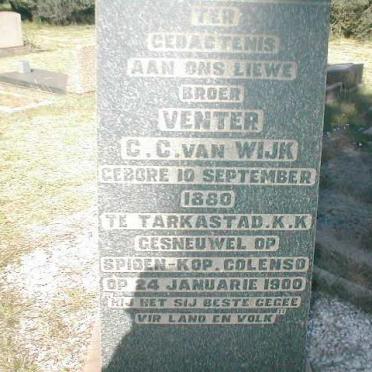 WIJK Venter G.C., van 18?0-1900