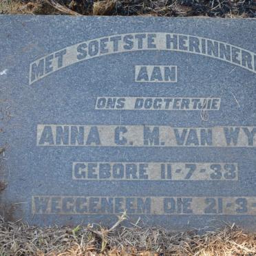 WYK Anna C.M., van 1933-1941