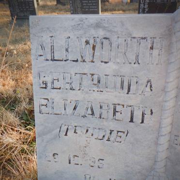 ALLWORTH Gertruida Elizabeth 1935-1982