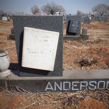 ANDERSON Bruce Sydney 1960-1962