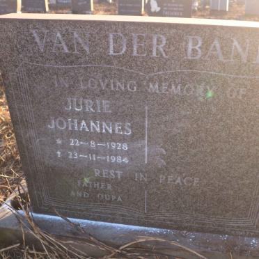 BANK Jurie Johannes, van der 1928-1984