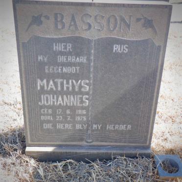 BASSON Mathys Johannes 1916-1975