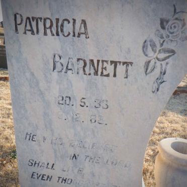 BARNETT Patricia 1933-1982