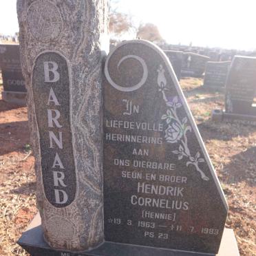 BARNARD Hendrik Cornelius 1963-1983