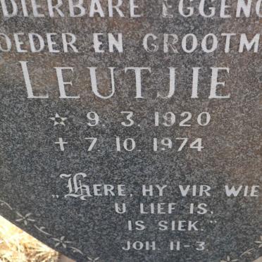 BASSON Machiel 1921-1983 &amp; Leutjie 1920-1974