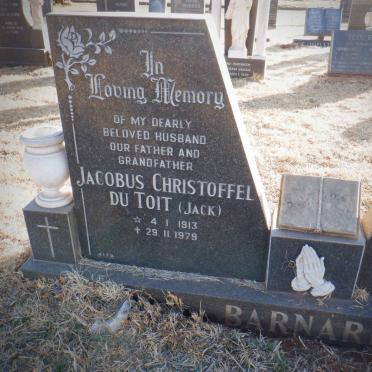 BARNARD Jacobus Christoffel du Toit 1913-1979