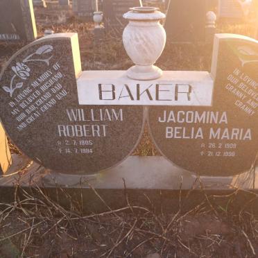 BAKER William Robert 1905-1984 &amp; Jacomina Belia Maria 1909-1998