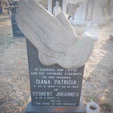 BEZUIDENHOUT Gysbert Johannes 1947- &amp; Diana Patricia 1940-1983