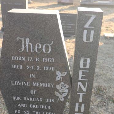 BENTHEIM Theo, zu 1963-1978