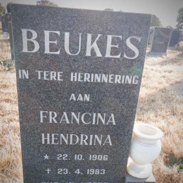 BEUKES Francina Hendrina 1906-1983