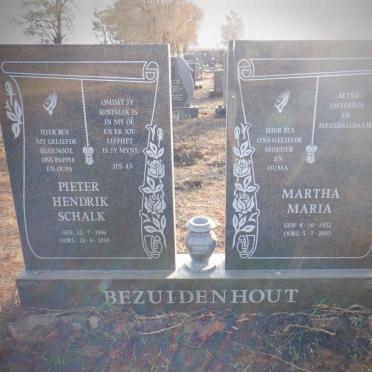 BEZUIDENHOUT Pieter Hendrik Schalk 1906-2000 &amp; Martha Maria 1922-2007
