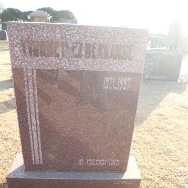 BERRANGE Yvonne Inez 1921-1997