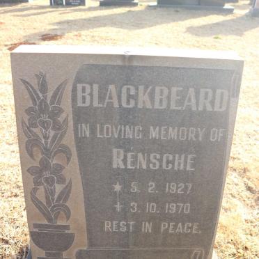 BLACKBEARD Rensche 1927-1970