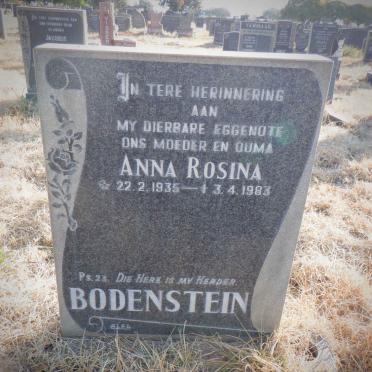 BODENSTEIN Anna Rosina 1935-1983