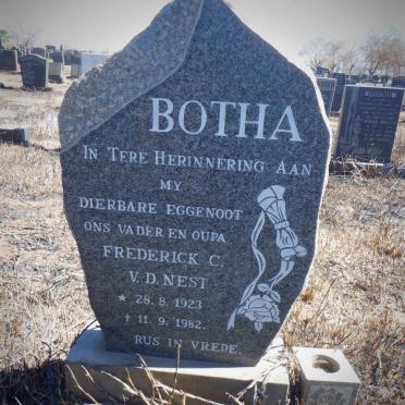 BOTHA Frederick C. v.d. Nest 1923-1982