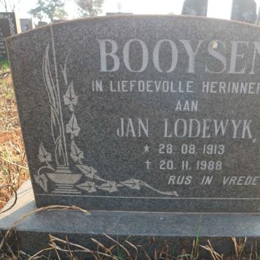 BOOYSEN Jan Lodewyk 1913-1988