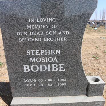 BODIBE Stephen Mosioa 1982-2009