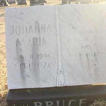 BRUCE Johanna Maria 1904-1978