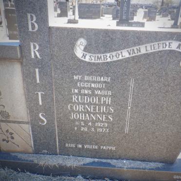 BRITS Rudolph Cornelius Johannes 1929-1973